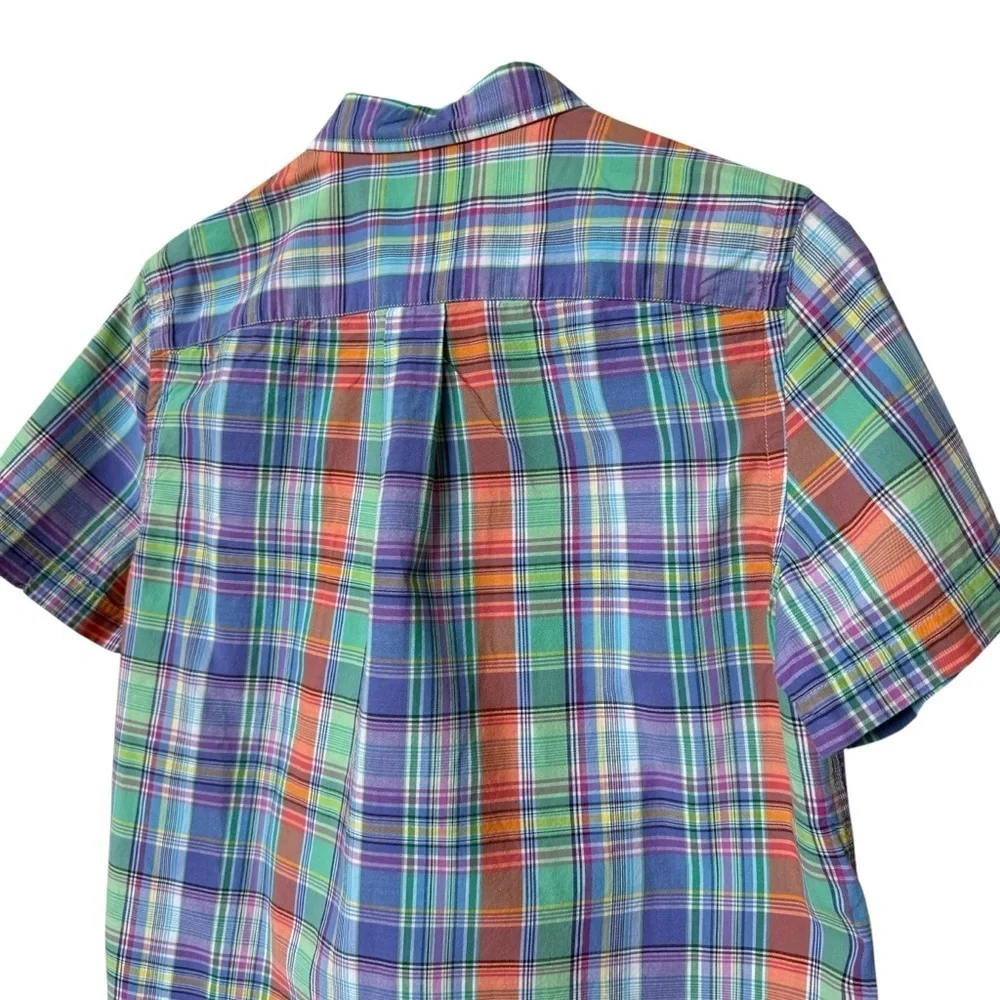 Ralph Lauren Boy’s Classic Fit Plaid Button Down Shirt Size XL Multicolor Casual